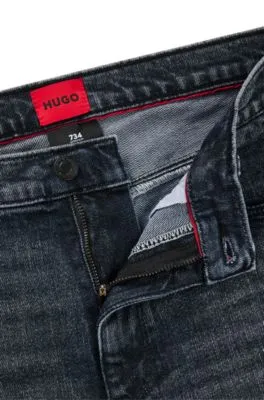 Vaqueros extra slim fit de denim elástico azul oscuro