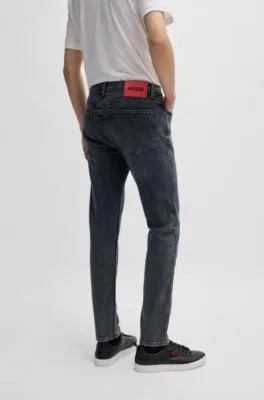 Vaqueros extra slim fit de denim elástico azul oscuro