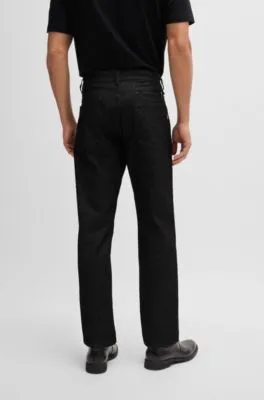 Vaqueros Maine negros regular fit en denim elástico
