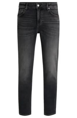 Vaqueros Maine regular fit en tejido vaquero elástico negro de gran comodidad
