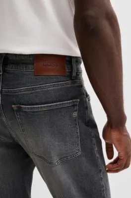 Vaqueros Maine regular fit en tejido vaquero elástico negro de gran comodidad