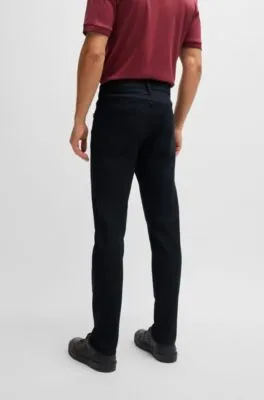 Vaqueros Porsche x BOSS tapered fit de tejido denim técnico azul oscuro
