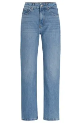 Vaqueros relaxed fit de denim azul