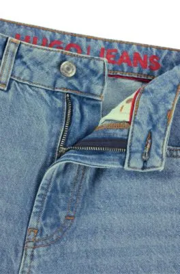 Vaqueros relaxed fit de denim azul