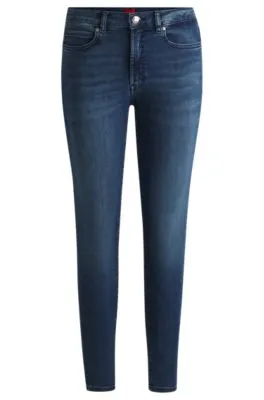 Vaqueros skinny fit de tejido denim superelástico azul