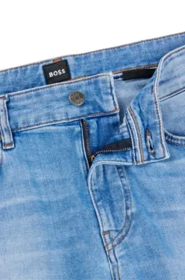 Vaqueros slim fit en denim elástico azul supersuave