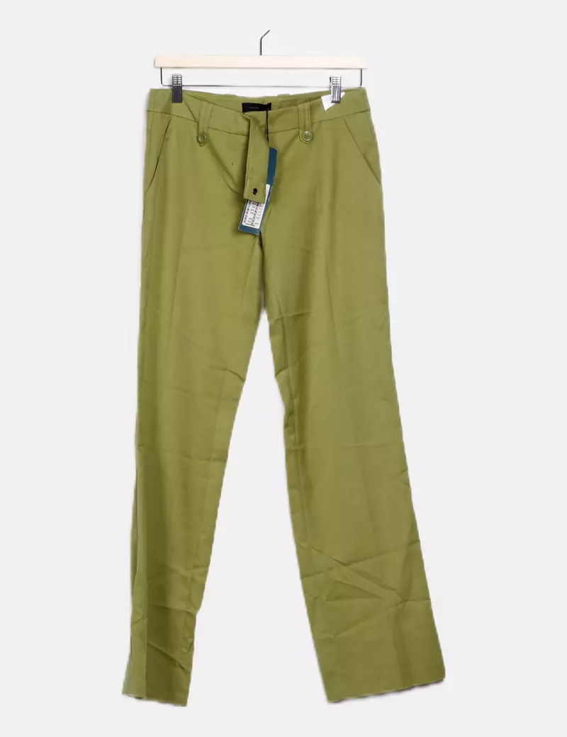 Vero Moda Pantalón verde recto