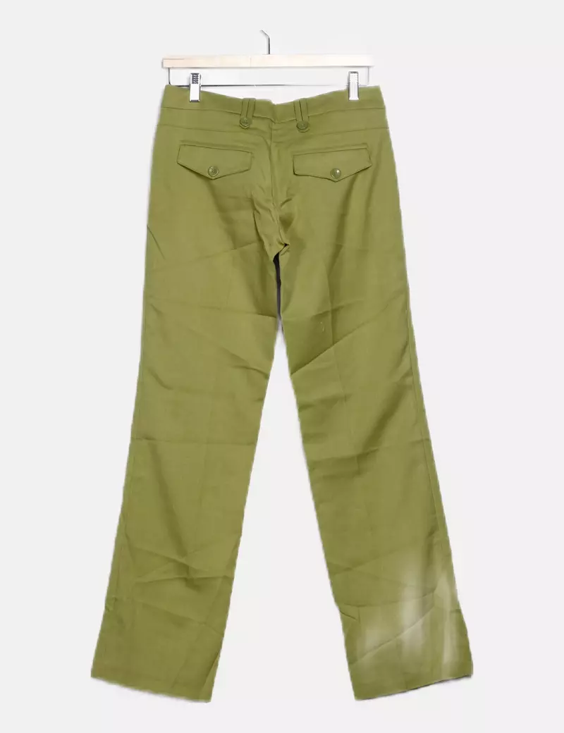 Vero Moda Pantalón verde recto