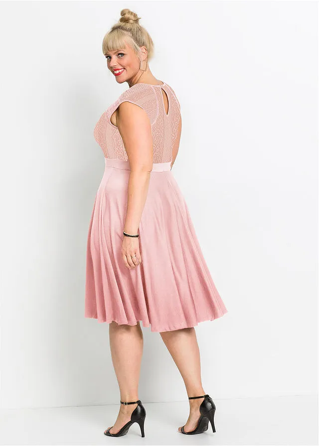 Vestido con encaje Rosa