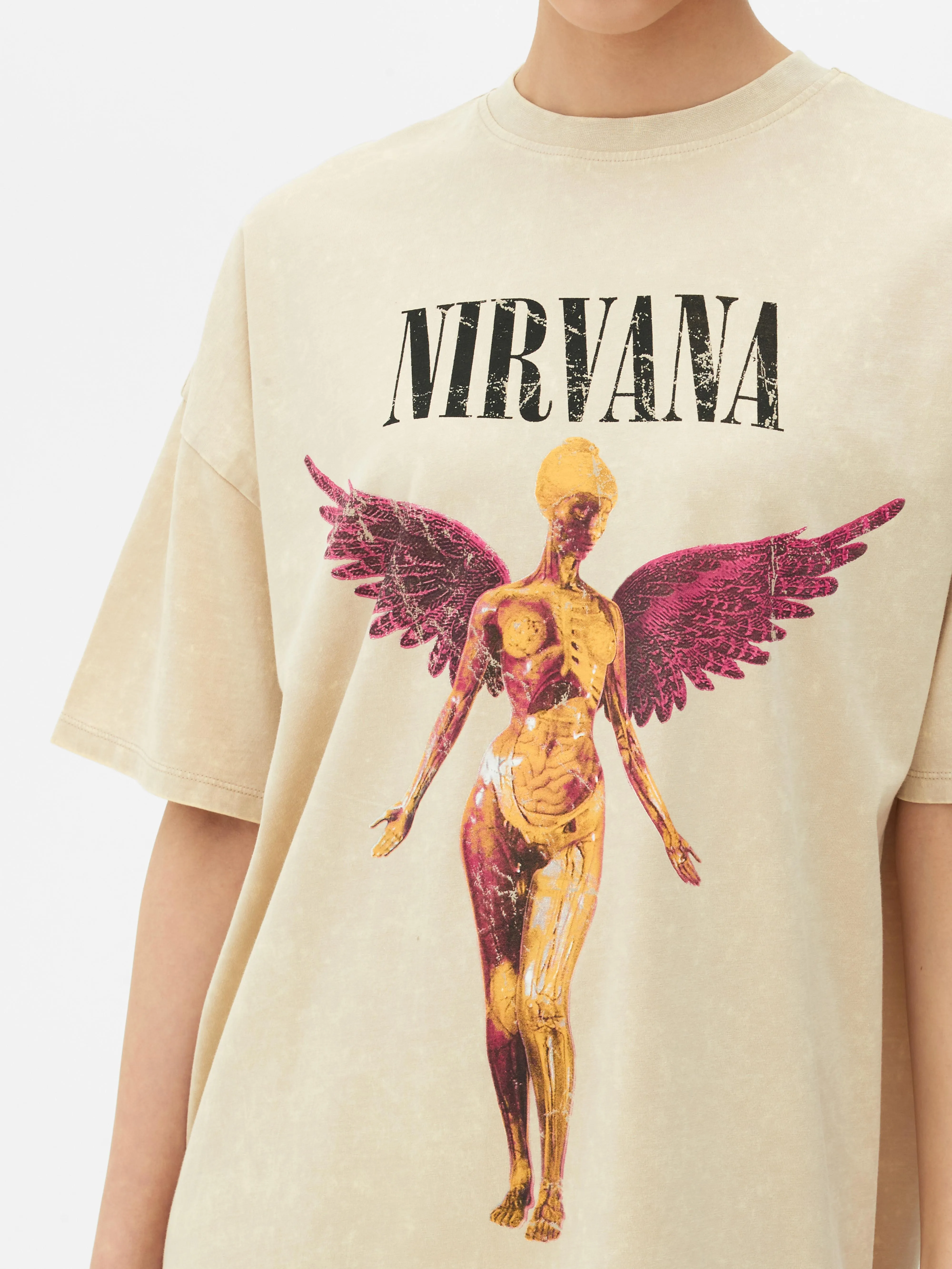 Vestido tipo camiseta extragrande de Nirvana