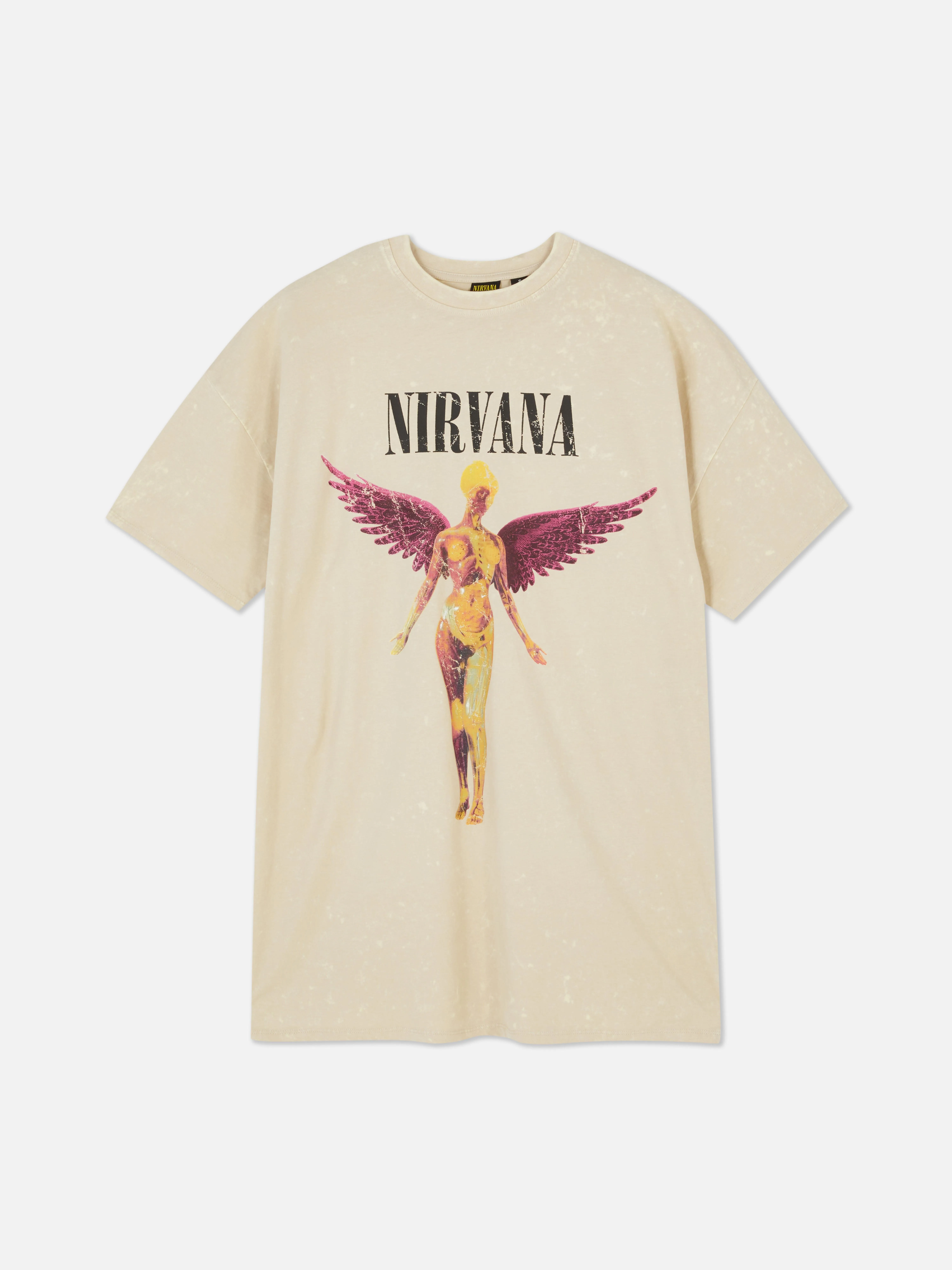Vestido tipo camiseta extragrande de Nirvana