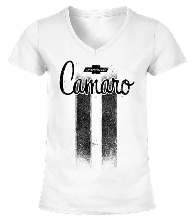 WT. Chevrolet Camaro Camiseta cuello pico Mujer
