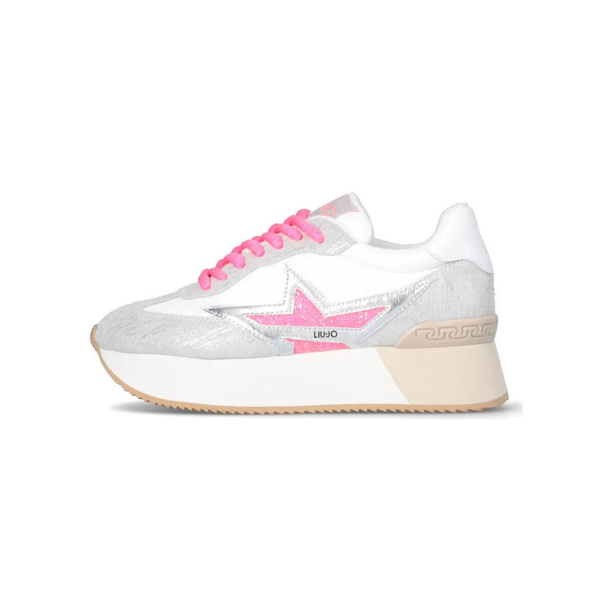 Zapatillas con plataforma y estrella brillante
