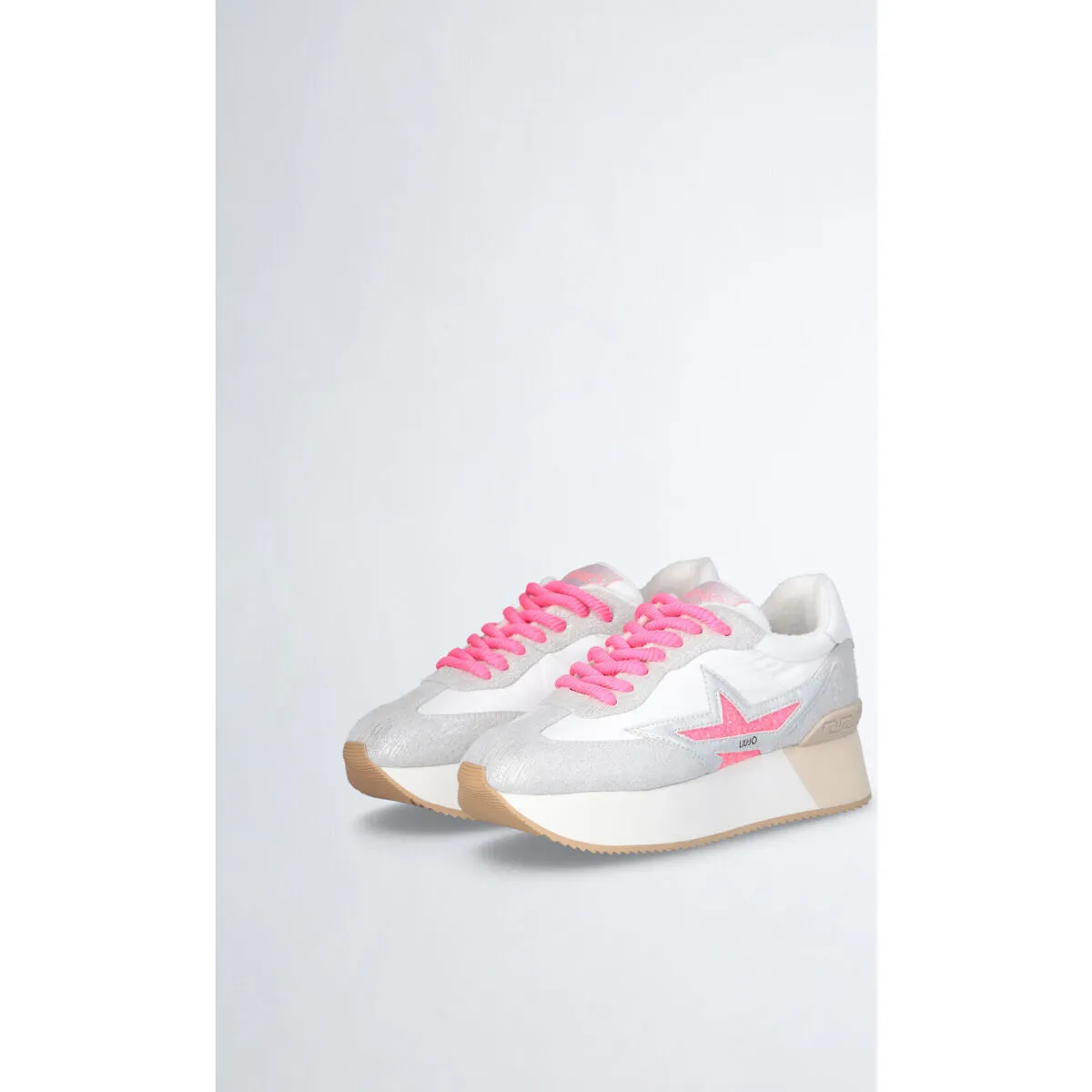 Zapatillas con plataforma y estrella brillante