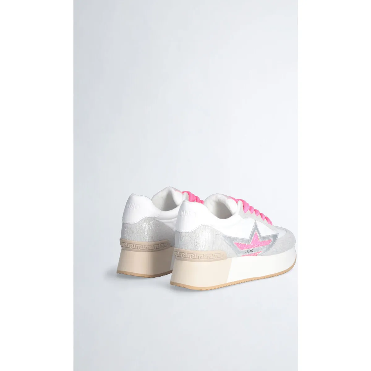 Zapatillas con plataforma y estrella brillante