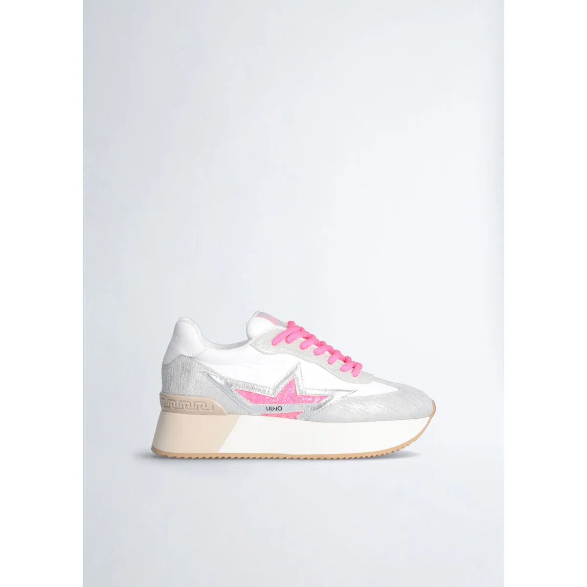 Zapatillas con plataforma y estrella brillante