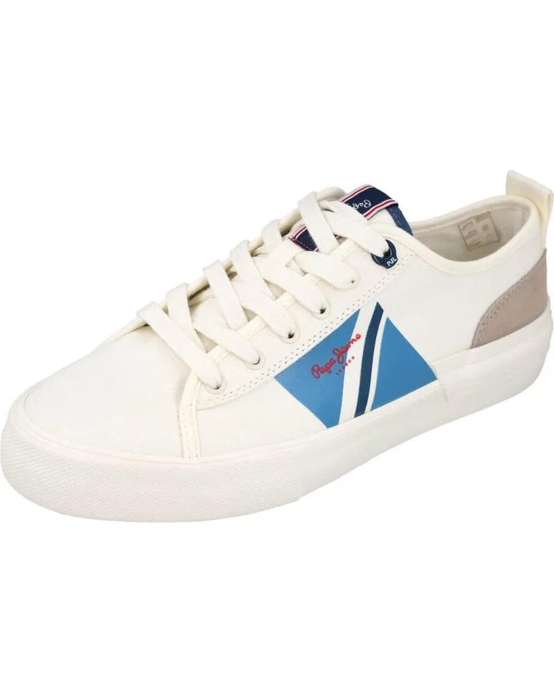 Zapatillas deporte de Hombre PEPE JEANS PMS30903 ALLEN FLAG BLANCO