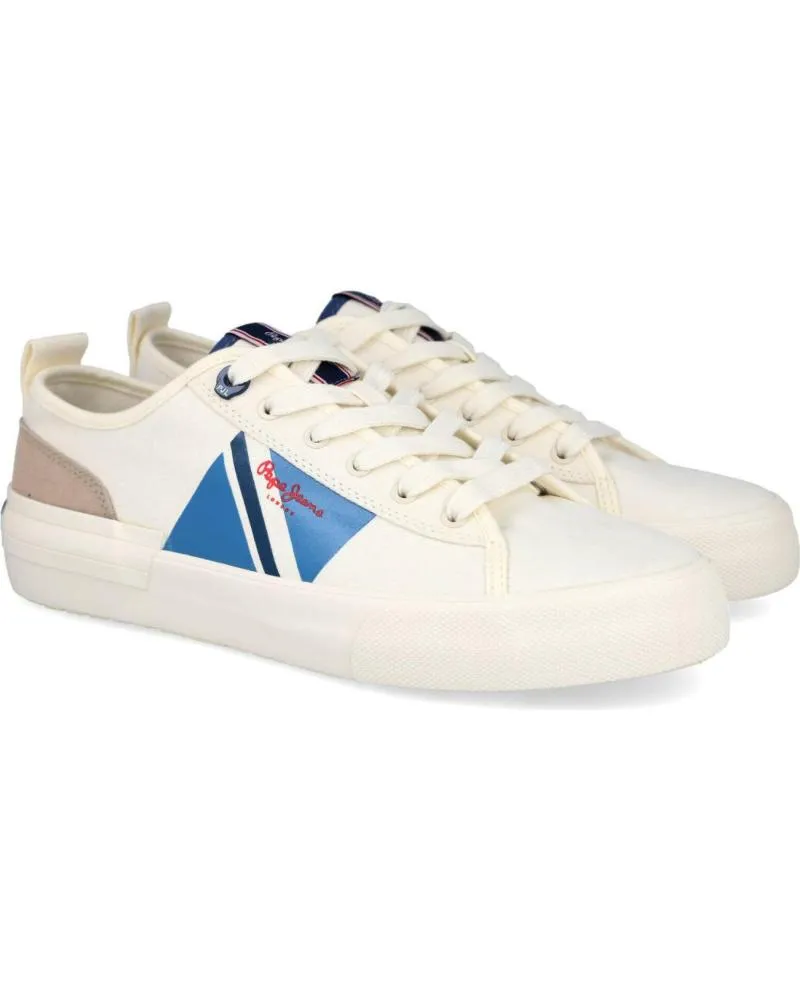 Zapatillas deporte de Hombre PEPE JEANS PMS30903 ALLEN FLAG BLANCO