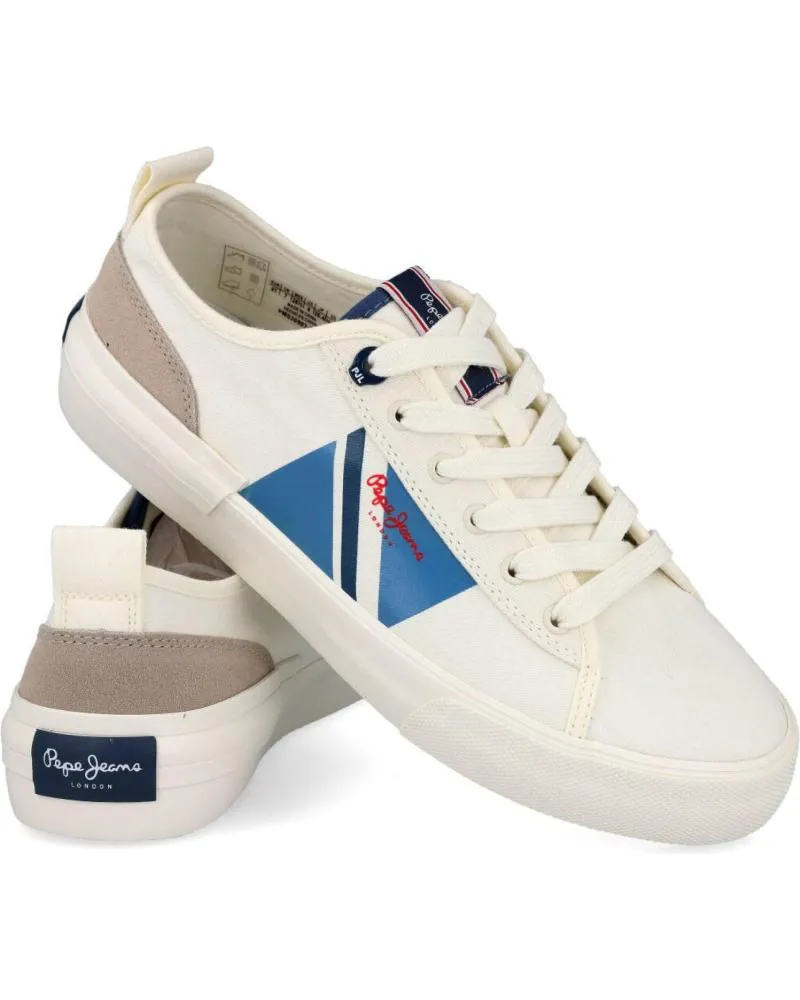 Zapatillas deporte de Hombre PEPE JEANS PMS30903 ALLEN FLAG BLANCO