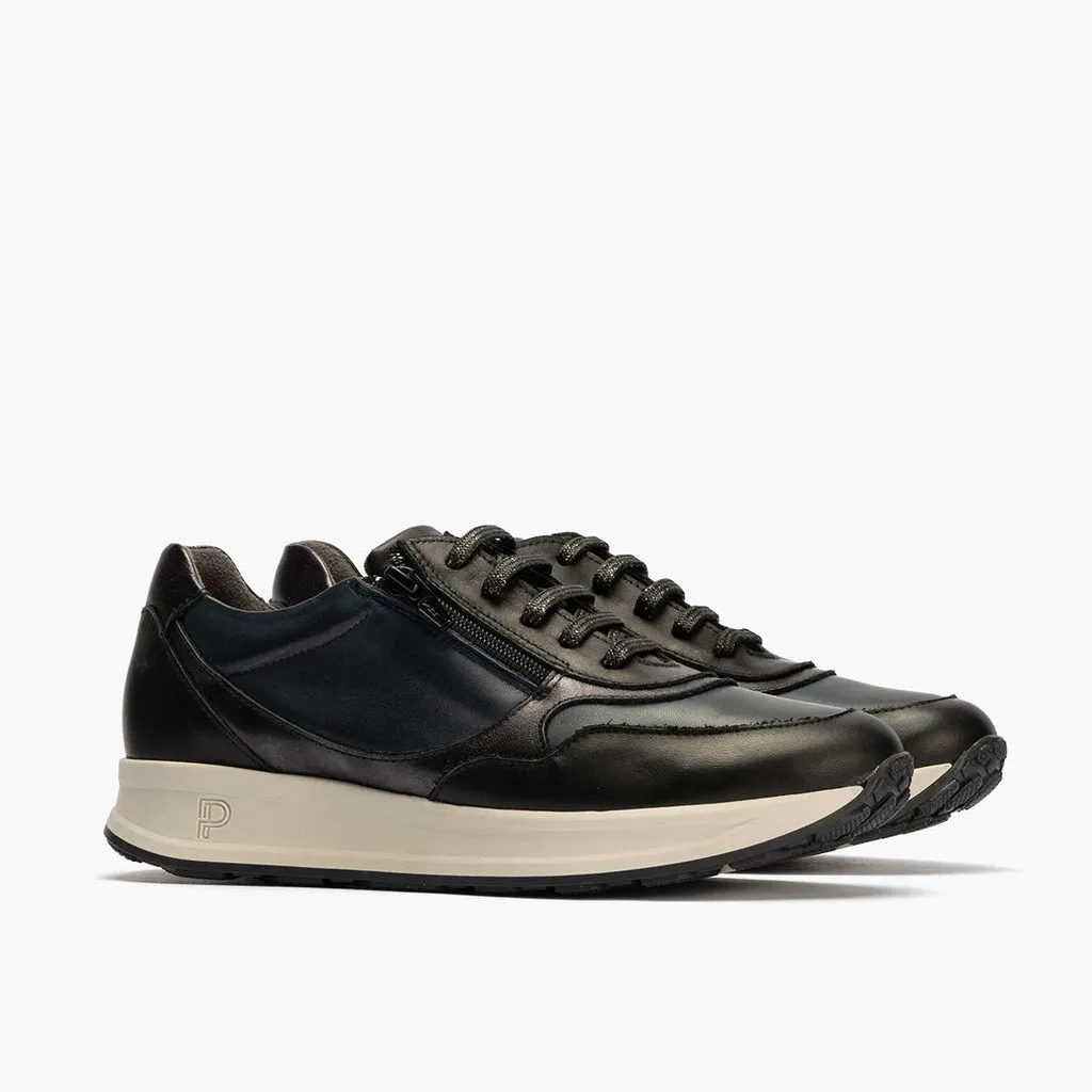 Zapato Deportivo con Cremallera de mujer color negro