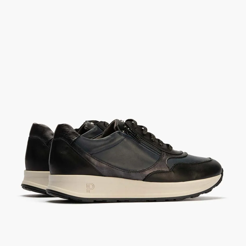 Zapato Deportivo con Cremallera de mujer color negro