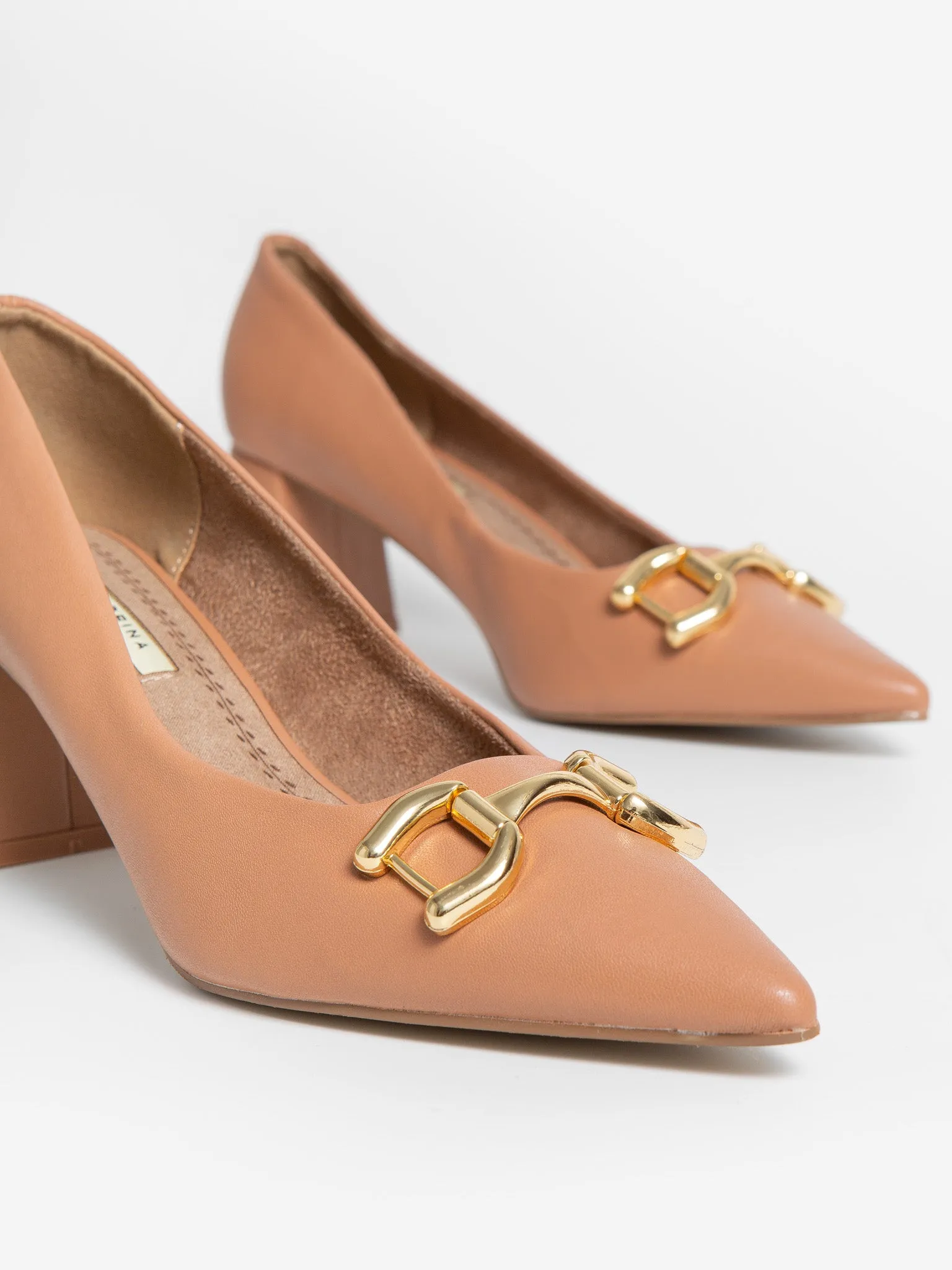 Zapato Tacón Jazz Camel